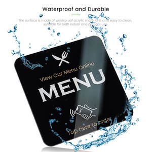 Auf Lager 100 mm Acryl NFC Google Bewertungsaufkleber Social Media NFC Acryl-Tags NFC Acrylplatte für Unternehmen - Product Image 6