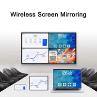 Çift İşletim Sistemli 65 75 İnç 4K LCD Akıllı Elektronik İnteraktif Sınıf Dijital Tahta Öğretim İçin Beyaz Tahta