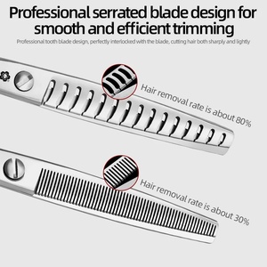 Ciseaux de toilettage pour animaux de compagnie Yinghua, ciseaux professionnels pour couper les poils de chien, droits/courbés, en forme d'arête de poisson/naturels, en acier japonais VG10, personnalisation gratuite - Product Image 4