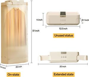 Sèche-linge électrique portable à air chaud, petit, automatique, pour la maison, rétractable, pliable, mural - Product Image 2