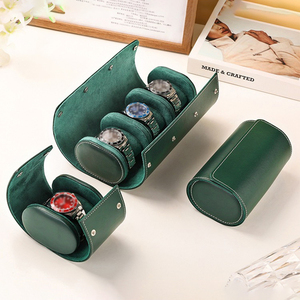 OEM&amp;ODM Top Leather Watch <strong>Roll</strong> Case Display Gift <strong>Box</strong> With 1 2 3 Watch Slots Watch <strong>Box</strong> - Product Image 2