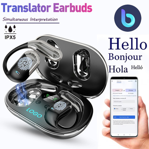 Audífonos con IA en Tiempo Real para 133 Idiomas, Traducción Inalámbrica 3 en 1 para Viajes y Reuniones, Comodidad Inalámbrica - Product Image 1
