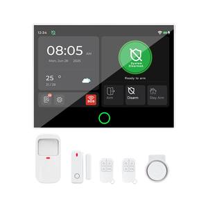 Tuya ứng dụng Wifi 4G nhà an ninh Hệ thống báo động đầy đủ màn hình cảm ứng ABS Alexa Google nhà tương thích nhà thông minh hệ thống an ninh - Product Image 2