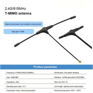 Antenne <span class=keywords><strong>fouet</strong></span> double bande à gain élevé BEEFLYPOWER de type T pour connecteur RF 2,4 GHz, réception satellite externe - Product Image 2