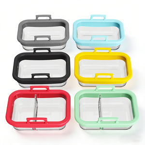 Manchon en silicone Issili pour plat de cuisson en verre de friteuse à air, plat de cuisson en verre pour friteuse à air Ninja AF400 - Product Image 5