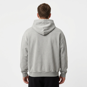Streetwear Custom Embroidered Breathable Heavyweight <b>500</b> <b>Gsm</b> Drop Shoulder <b>Hoodie</b> Manufacturers Blank Thick 100% Cotton - Product Image 3
