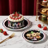 Assiettes en papier jetables de taille personnalisée au design élégant, fournitures de table pour fêtes, festivals, événements de Noël, pour la maison, certifiées BSCI