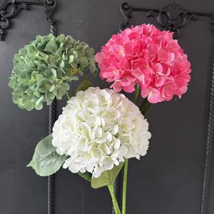 3D French Style Hydrangea <b>Artificial</b> <b>Flower</b> Wedding Decoration Floral <b>Arrangement</b> Home Decor Desktop Placement - Product Image 4