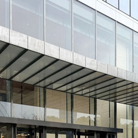 Profils de mur-rideau en aluminium extrudé sur mesure en alliage 6063, thermolaqués, pour système structurel de vitrage de clôture de jardin