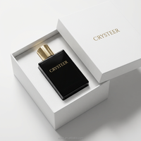 Flacon de parfum en verre carré rechargeable personnalisé de 50 ml/70 ml/100 ml, finition dorée estampée à chaud, style vintage de luxe, diffuseur de roseaux