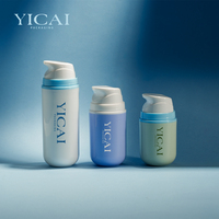 Conteneur à pompe sans air à large ouverture en PP recyclable de 30 ml, 50 ml, 100 ml, flacon cosmétique réutilisable sous vide pour lotion pour le visage, crème pour les mains