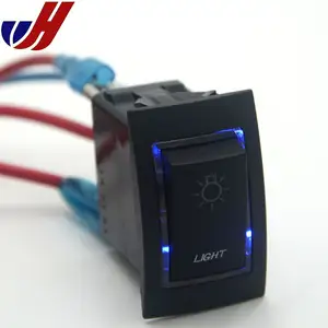 Marine wasserdichter laser geätzter 24V 20A Ein/Aus SPST 4 PIN Zwei LED-Licht leisten Beleuchtete Carling 12Volt Wipp schalter für Auto