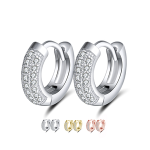 RINNTIN SE103 gioielli di moda donna <span class=keywords><strong>orecchini</strong></span> in <span class=keywords><strong>argento</strong></span> Sterling 925 di alta qualità all'ingrosso pavimenta <span class=keywords><strong>orecchini</strong></span> <span class=keywords><strong>a</strong></span> <span class=keywords><strong>cerchio</strong></span> <span class=keywords><strong>piccoli</strong></span> CZ trasparenti - Product Image 1