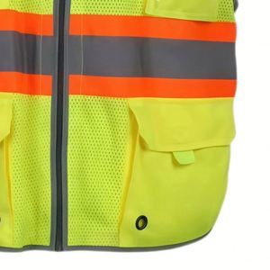 Versatile Multi Pockets Industrial Site Logistics Transport Custom Logo Wholesale Reflective <b>Safety</b> Vest - Product Image 3