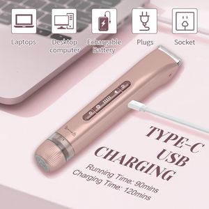 Nouveau rasoir électrique 2-en-1 à double tête, étanche IPX7, tondeuse pour le corps entier et le bikini, épilateur facial, tondeuse à cheveux, usage domestique - Product Image 6