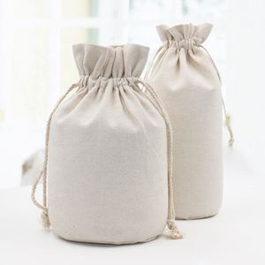 Wholesale Custom Print Eco Friendly <b>Recycled</b> Plain Printed Big Cotton Canvas Pouch Drawstrings Dust <b>Bags</b> With Rope Logo - Product Image 2