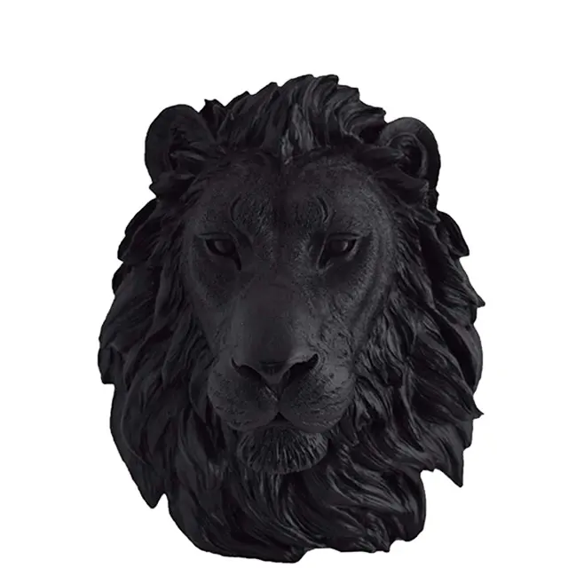 カスタマイズされた樹脂ライオンヘッド彫刻ライオン像動物像家の装飾