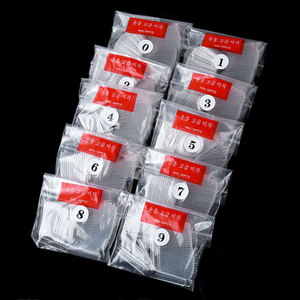 Puntas de <span class=keywords><strong>Uñas</strong></span> Transparentes en Forma de C, Tamaño Mediano, Estilo Francés, 500 Piezas por Bolsa, Logotipo Personalizado - Product Image 4