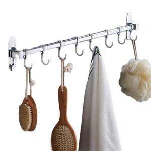 Stainless Steel Wall Mounted <b>Hooks</b> With Punch Free Installation For <b>Bathroom</b> Toilet Dormitory Storage - Product Image 3