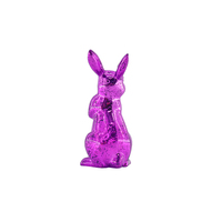 Décorations de lapin en plastique coloré véritable Lapin de Pâques de bureau Cartoon Articles d'ameublement Simple Home Porch Party Decorations