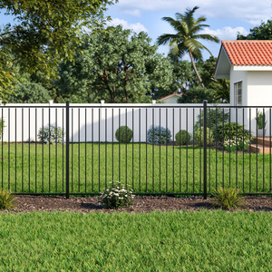 Easily Assembled <strong>Steel</strong> <strong>Fence</strong> <strong>Post</strong> And Square Tube Designs Outdoor Home Use Residential <strong>Steel</strong> <strong>Fence</strong> Panels - Product Image 5