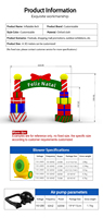 Arches gonflables pour cadeaux, Arche gonflable de Noël, Décoration publicitaire pour le festival de Noël, Décoration extérieure de Noël