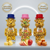280g Beren-vormige pot kant-en-klare popcorn (room, karamel & fruit smaken) |   Ideaal voor supermarkten, bioscopen en festivals