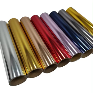 Weiche Metallische Chrom-Gold Wärmeübertragungsfolien-Rollen <span class=keywords><strong>Flex</strong></span>-Folien-Transferpapier & -Film für T-Shirts - Product Image 1