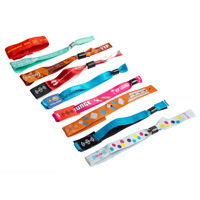 Estoque Disponível Poliéster Laser Sequence Code Hotel Lock System Active Club RFID Sublimação Pulseira Soft PVC Tag