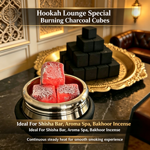 BLACKLION Coconut Shell Hookah Charcoal Bakhoor Charcoal Cubes Easy Clean Steady Heat Perfect <strong>Coal</strong> for Arab Shisha - Product Image 2