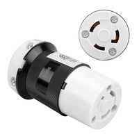NEMA L5-30R Kilitlemeli Priz 30A 125V 2 Kutuplu 3 Telli Endüstriyel Sınıf Ağır Hizmet Tipi Priz Çıkışı DIY AC Güç