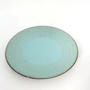 European style nordic porcelain dinner plates customized ceramic dinnerware stoneware cheap serving plates