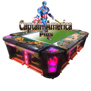 เครื่องเล่นเกม<span class=keywords><strong>ต</strong></span>กปลาพร้อมโ<span class=keywords><strong>ต</strong></span>๊ะยิงสำหรับผู้เล่น<span class=keywords><strong>8</strong></span>คนพร้อมจอ55 ''กัปตันอเมริกาพลัส - Product Image 1