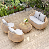 Chaise moderne de meubles de jardin d'intérieur de sofa gonflable extérieur antirouille imperméable de rotin