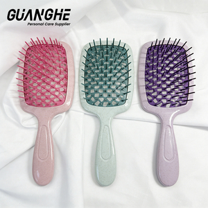 Grande quantité en stock de brosses coiffantes à grille creuse en plastique, démêlantes et volumisantes, pour salons de coiffure, avec coffret cadeau personnalisé, articles en gros - Product Image 3