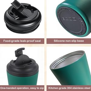 Gobelet isotherme personnalisé en gros avec logo, <span class=keywords><strong>mini</strong></span> gobelet à café de 12 onces, gobelet à eau <span class=keywords><strong>sport</strong></span> en acier inoxydable avec échelle - Product Image 5