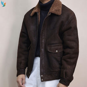 Giacca di camoscio invernale da uomo oversize Casual in camoscio da uomo - Product Image 2