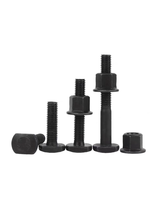 Vis à tête T large en acier au carbone de grade 12.9, oxyde d'aluminium, pour fixation de table de poinçonnage et de rail de cadre