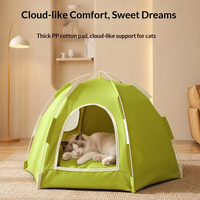 Tente-lit pour animaux de compagnie détachable, portable, pliable, protectrice et confortable, abri extérieur pour chats et chiens, toutes saisons