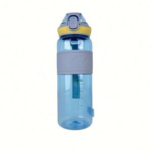 Bouteille d'eau personnalisée avec logo, gobelet Tritan 1L, bouteilles d'eau en plastique pour le sport avec mesure - Product Image 1