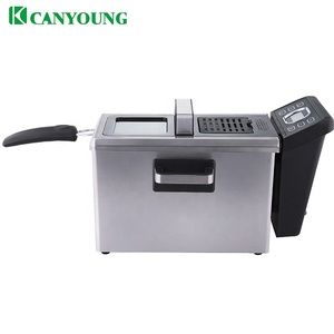 <span class=keywords><strong>Friteuse</strong></span> électrique numérique 4,0 l, appareil idéal pour les poulet, les crevettes, les frites, et plus, récipient <span class=keywords><strong>amovible</strong></span> d'huile - Product Image 3