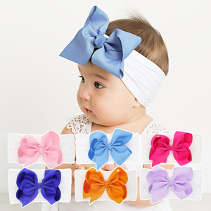 12 colori fiocchi per <span class=keywords><strong>capelli</strong></span> neonate nastro fiocco grande <span class=keywords><strong>fascia</strong></span> per <span class=keywords><strong>capelli</strong></span> morbidi accessori per fasce fasce per neonato - Product Image 1