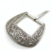 Nouvelle boucle de ceinture rétro d'automne en alliage de zinc de 39 mm, avec gravure concave-convexe, placage et logo imprimé par transfert thermique, motif herbe et dentelle