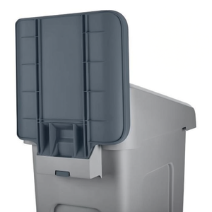 Slim Jim Waste <b>Bin</b> Gray 2007911 Recycled Panel <b>Label</b> - Product Image 2