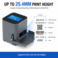 Imprimante jet d'encre statique de bureau W200Pro, hauteur d'impression 25,4 mm, machine de codage variable pour codes QR, codes-barres, dates et lots