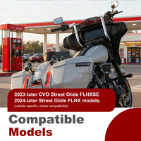 Gantungan Meathook APE Baja Anti Air 16 Inci untuk Harley Davidson CVO FLHXSE 2023-Keatas FLHX Street Glide 2024-Keatas