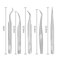 Personalizzato Logo di Occhio Pinzette di Estensione Ciglia Strumenti di Private Label Mega Russo Volume Ciglia Pinzette di Estensione Laah Applicatore Set