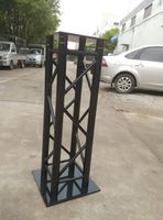 Soporte de Iluminación para Escenario de Aluminio Negro en Oferta, Soporte Portátil para Barra de Luces de DJ con Altura Ajustable para Club/Bar