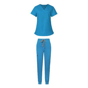 Ensembles d'uniformes d'infirmière personnalisés extensibles et respirants pour femmes, pour hôpital, en tissu tissé, vente en gros - Product Image 6