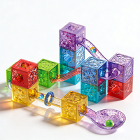 Blocs de construction magnétiques 26 pièces, ensemble de construction magnétique éducatif en plastique STEM, certifié EN71, personnalisé pour enfants